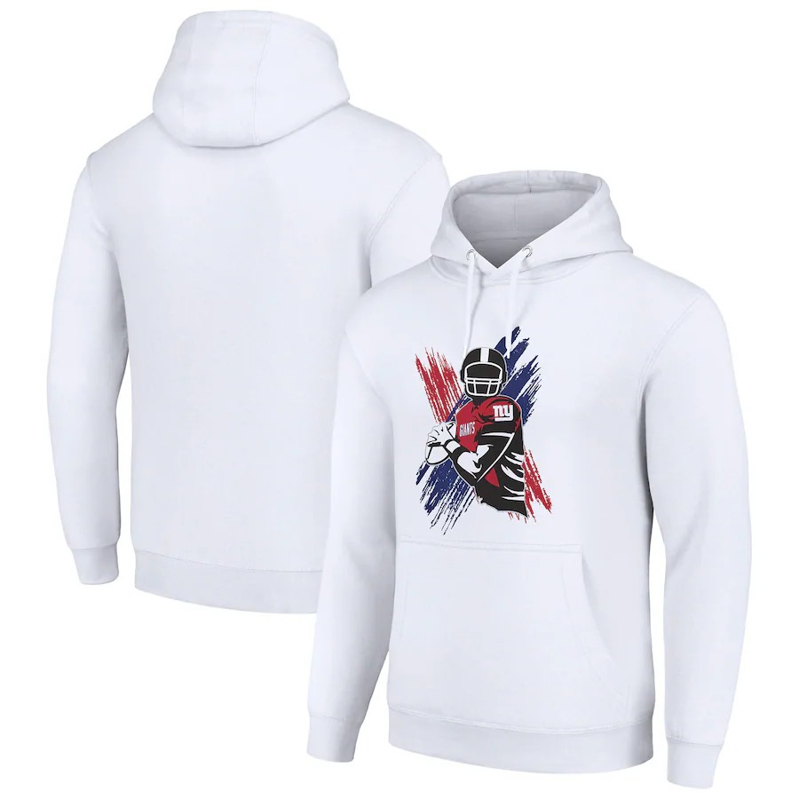 Men new york giants white 2024 NFL hoodie->new york giants->NFL Jersey
